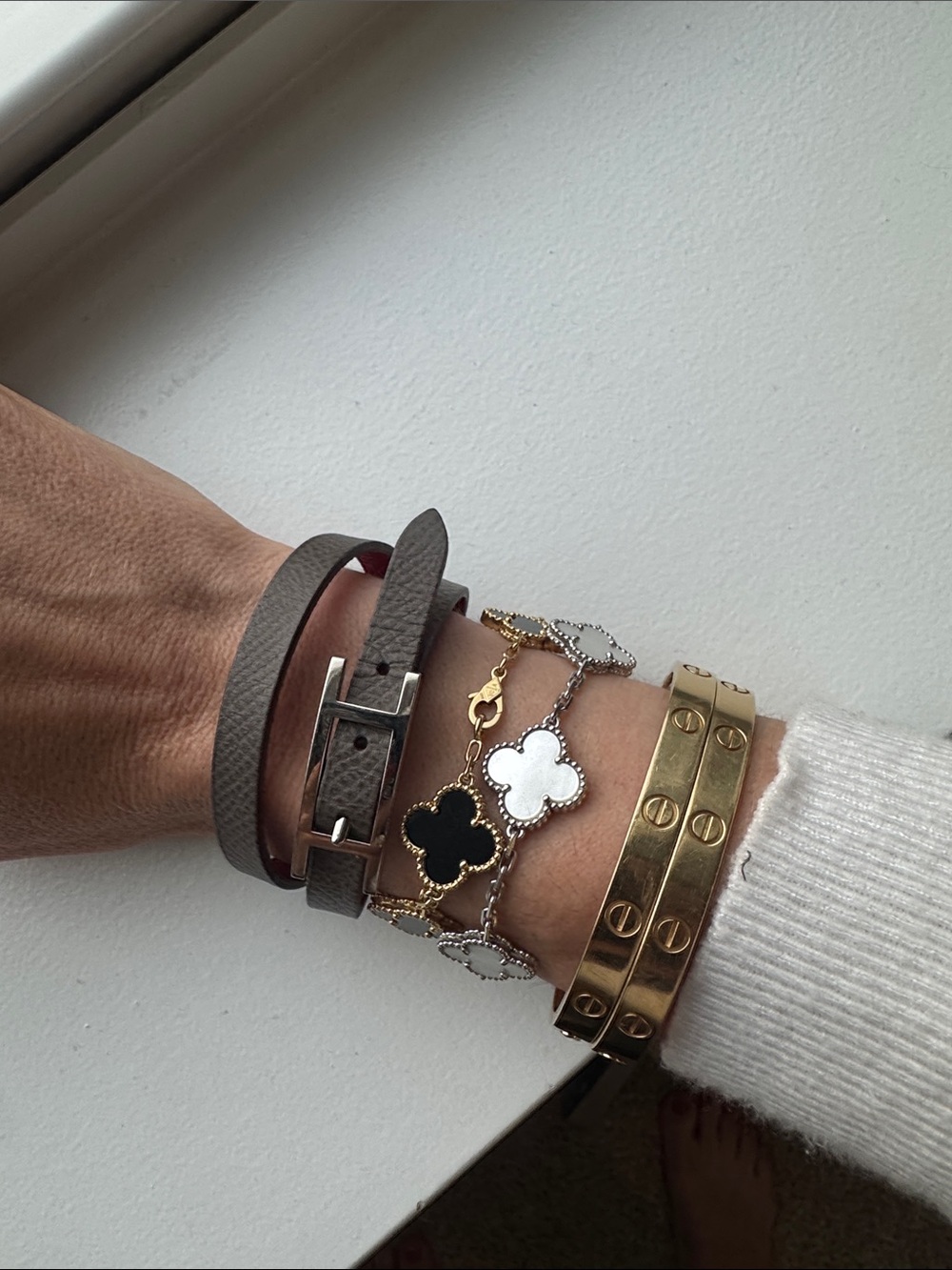 Hermes Behapi Double Tour bracelet